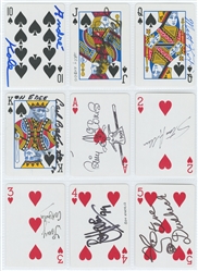  [AUTOGRAPHS]. Collection of magicians signed playing cards....
