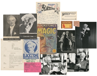  BLACKSTONE Sr., Harry (1886 – 1965). Large Collection of Bl...