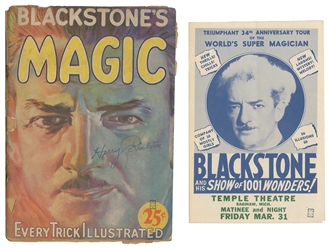  BLACKSTONE Sr., Harry (1886 – 1965). Large Collection of Bl...