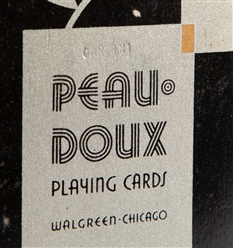  [CARDINI]. Cardini's Silver Peau Doux Playing Cards. Chicag...