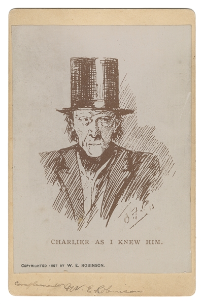  CHARLIER. Photographic sketch of Charlier Signed by Chung L...