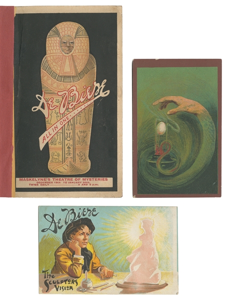  DE BIERE, Arnold (1876 – 1934). Three De Biere Advertising ...