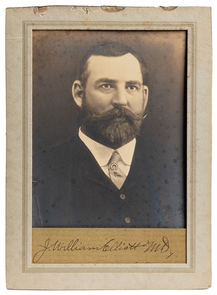  ELLIOTT, James W. (1874 – 1920). Portrait and Autograph of ...