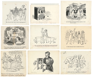  HAHNE, Nelson (1908 – 70). Archive of Pen-and-Ink Hahne Car...