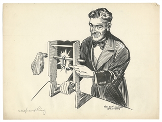  HAHNE, Nelson (1908 – 70). Archive of Pen-and-Ink Hahne Car...