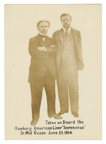  HOUDINI (Erik Weisz, 1874 – 1926). Portrait of Houdini and ...