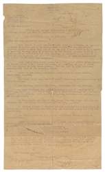  HOUDINI (Erik Weisz, 1874 – 1926). Unusual Houdini Letter t...