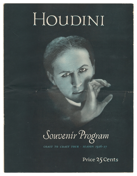  HOUDINI (Erik Weisz, 1874 – 1926). Houdini Final Tour Souve...