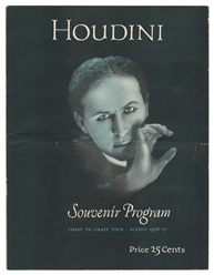  HOUDINI (Erik Weisz, 1874 – 1926). Houdini Final Tour Souve...