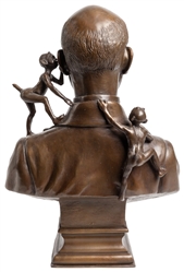  KELLAR, Harry (1849–1922). Bronze Bust of Kellar. Glendale,...