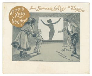  LEROY, Servais (1865 – 1953). Christmas and New Year's Sent...