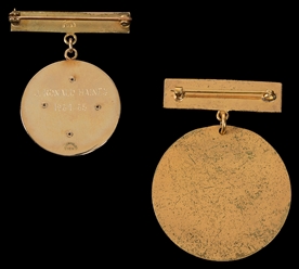  [MAGIC SOCIETIES]. Two Magic Society Presidential Badges/Me...