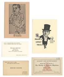  MALINI, Max (Max Katz Breit, 1873 - 1942). Malini Ticket, B...