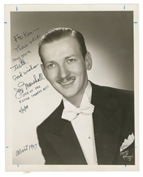  MARSHALL, Jay (1919 – 2005). Inscribed and Signed Portrait ...