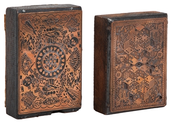  [DELAND]. Printing Blocks for Magicians' Playing Cards and ...