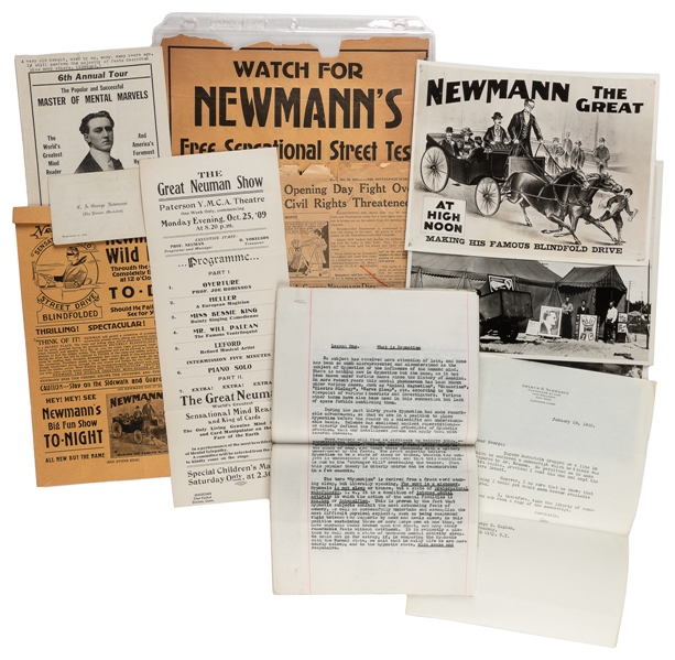  NEWMANN, C.A. George (1880 – 1952). Newmann Hypnotism Manus...