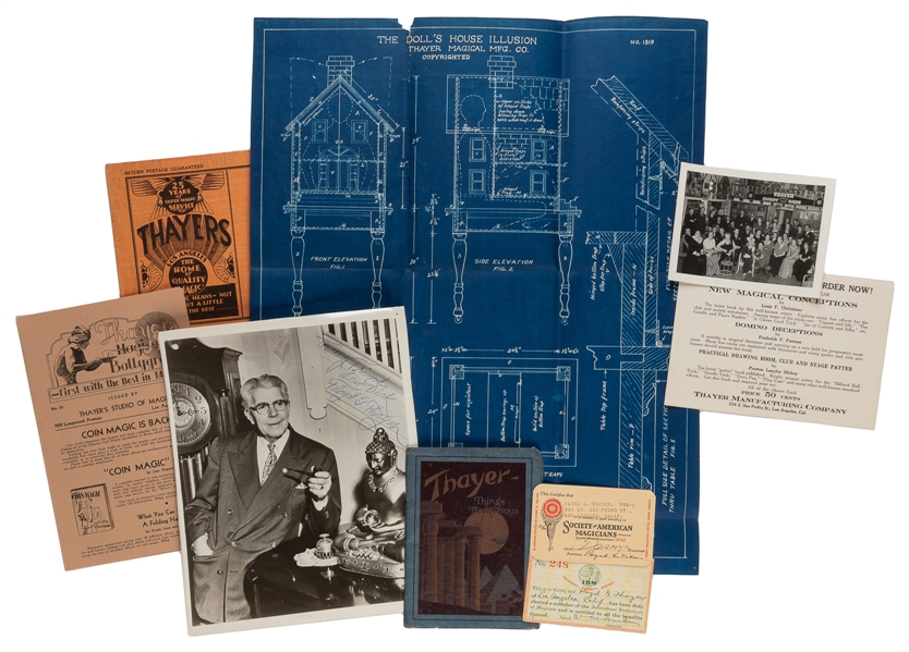 THAYER, Floyd (1877 – 1959). Collection of Floyd Thayer Eph...