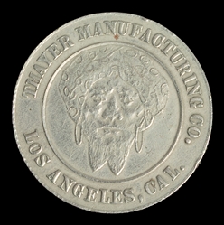  THAYER, Floyd (1877 – 1959). Thayer Manufacturing Co. Token...