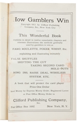  (BROWN, Frederic A.) How Gamblers Win. New York: Clifford, ...