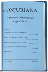  Conjuriana. Charles Blythe, Jr. V1 N1 (Spring 1951) – V1 N3...