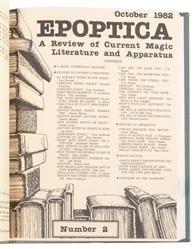  Epoptica. Jeff Busby. Irregular. N1 (May 1982) – N12 (Sept....
