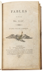  GAY, John. Fables. London: C. Whittingham, for C. G. and J....
