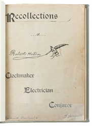  [GERMAIN]. Recollections of Robert-Houdin/Burlingame Catalo...