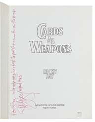  JAY, Ricky (1946 – 2018). Cards as Weapons. New York: A Dar...
