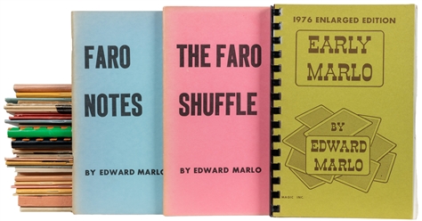  MARLO, Ed (1913 – 91). Group of 38 magic booklets, many sig...