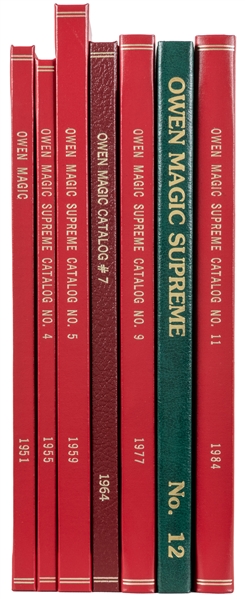  Owen / Owen Magic Supreme. Group of 7 catalogs. Los Angeles...