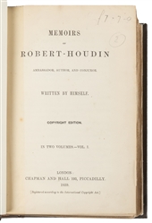  ROBERT-Houdin, Jean Eugène (1805 - 1871). Memoirs of Robert...