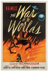  The War of the Worlds. Paramount, 1953. One-sheet (41 x 27"...