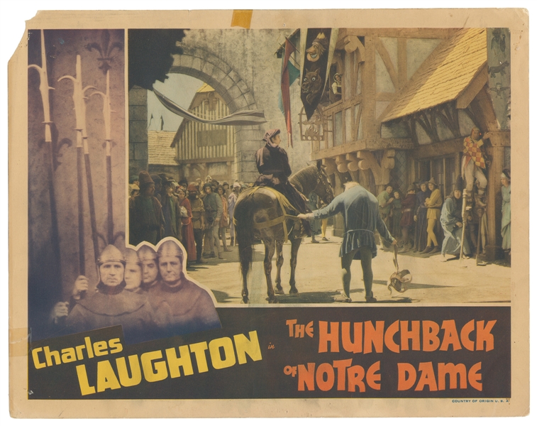  The Hunchback of Notre Dame. RKO, 1939. Lobby card (11 x 14...