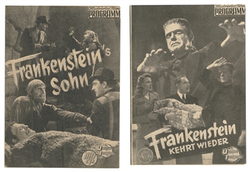  Pair of German Frankenstein cinema programs. German-languag...