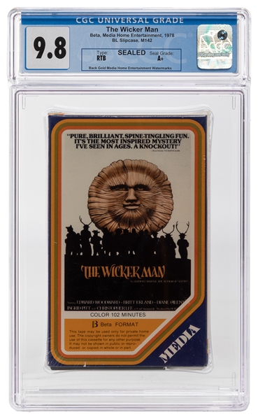  The Wicker Man Betamax 1978. CGC 9.8, Sealed A+. Media Home...