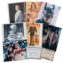  Group of 7 Signed Photos by Fantasy / Science Fiction Actor...