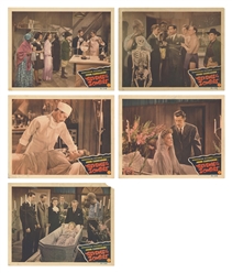  [HORROR & MYSTERY]. Group of 38 lobby cards for seven 1930s...