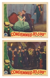  [HORROR & MYSTERY]. Group of 38 lobby cards for seven 1930s...