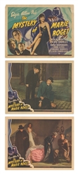  The Mystery of Marie Roget. Set of 8 Lobby Cards. Universal...