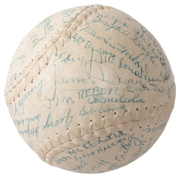  East of Eden (1955) Cast and Crew Signed Softball. A Reach ...