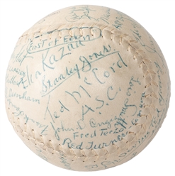  East of Eden (1955) Cast and Crew Signed Softball. A Reach ...