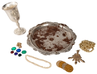  Pirates of the Caribbean Props “Treasure" Lot. Group of scr...