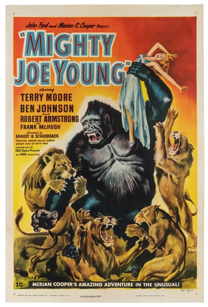  Mighty Joe Young. RKO, 1949. One-sheet (41 x 27") lithograp...