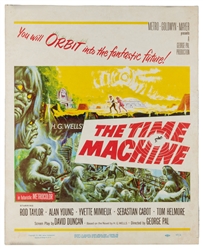  The Time Machine. MGM, 1960. Window card (trimmed, 14 x 17 ...