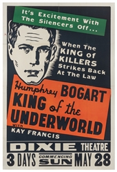  King of the Underworld. Warner Bros., 1939. Silkscreen post...