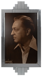 John Barrymore Oversize Inscribed Lobby Photo in Art Deco F...
