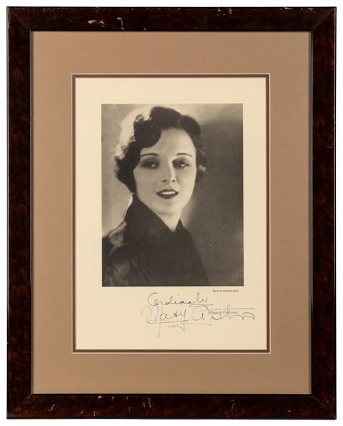  Mary Astor Signed Portrait Print. Black and white portrait ...