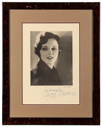  Mary Astor Signed Portrait Print. Black and white portrait ...