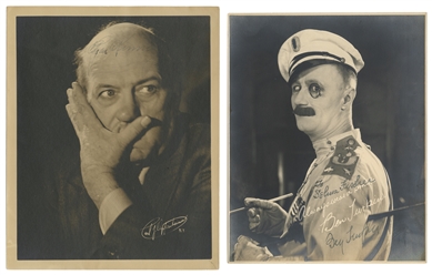  Ben Turpin and Edgar Kennedy signed photographs. Silver pri...