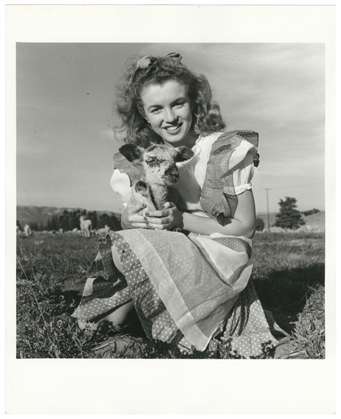  (MONROE, Marilyn). Norma Jeane Dougherty in Pinafore Dress ...